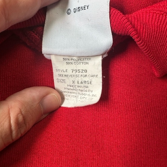 Vintage Disney Mickey Mouse Spellout Crewneck Size XL - Picture 4 of 9